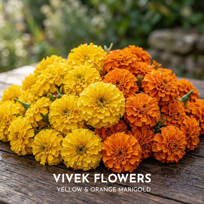 Banthipoolu/Marigolds-Yellow & Orange Loose
